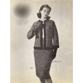 Park Avenue Stroller Suit PDF knit pattern downloadable PDF vintage