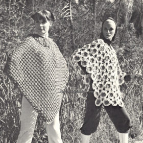 Vintage Poncho crochet pattern downloadable PDF