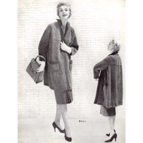 Vintage Coat knitting pattern downloadable PDF