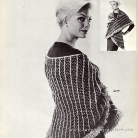 Vintage Stole knitting pattern downloadable PDF
