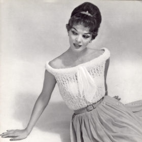 Vintage Blouse knitting pattern downloadable PDF