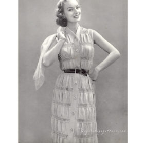 Blouse and Skirt knit patterns downloadable PDF vintage