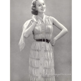 Blouse and Skirt knit patterns downloadable PDF vintage
