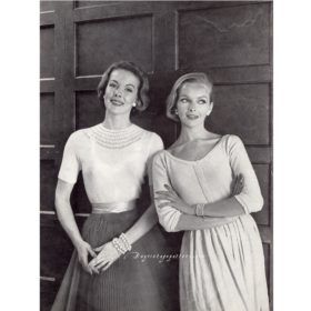 Vintage Blouses knitting patterns downloadable PDF
