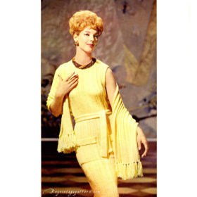 Vintage Dress and Stole knit patterns downloadable PDF