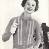 Vintage Cardigan knit pattern downloadable PDF - Image 3