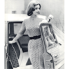 Vintage Wool Lace Dress knit pattern downloadable PDF - Image 3