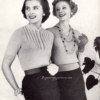 Vintage Blouses knitting patterns downloadable PDF - Image 3