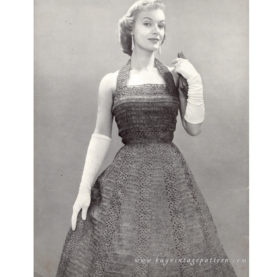 Vintage Dress crochet pattern downloadable PDF