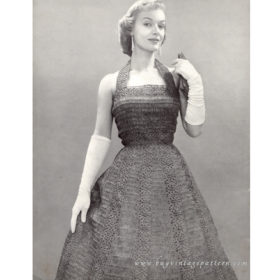 Vintage Dress crochet pattern downloadable PDF