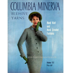 Sold out ! Vintage Columbia Minerva knit pattern book vol.727