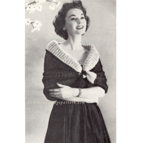 Vintage Wrap knitting pattern downloadable PDF