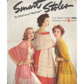 Knit and Crochet Stoles patterns downloadable PDF vintage