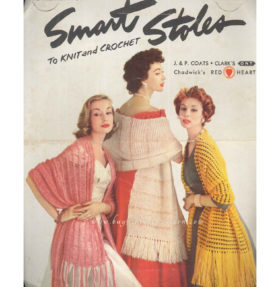Knit and Crochet Stoles patterns downloadable PDF vintage