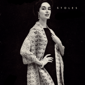 Vintage Stole knitting pattern downloadable PDF