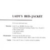 Vintage Bed-Jacket knitting pattern downloadable PDF - Image 2