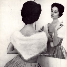Vintage Wrap Knitting pattern downloadable PDF