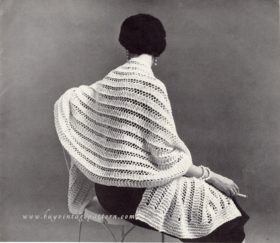 Vintage Shawl knitting pattern downloadable PDF