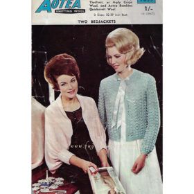Sold out ! Vintage Bed-Jacket Knitting pattern