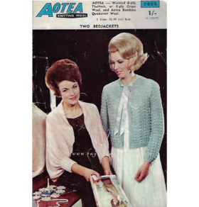 Sold out ! Vintage Bed-Jacket Knitting pattern