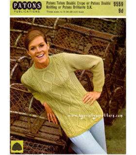 Sold Out ! Pullover knitting pattern