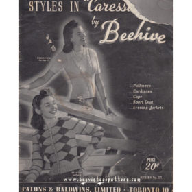 Sold Out ! Styles in Caressa by Beehive knitting book
