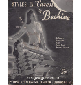 Sold Out ! Styles in Caressa by Beehive knitting book