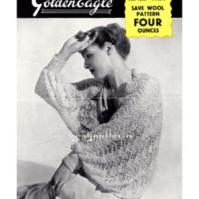 Vintage Bed Stole knitting pattern downloadable PDF