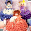 bathroom Tissue doll crochet pattern 6 designs - Image 2