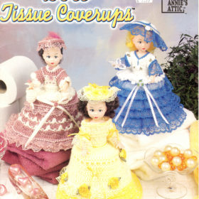 Crochet Doll Tissue coverups pattern , 6 designs