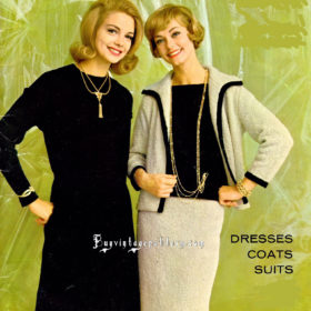 Vintage Dress and Suit knit patterns downloadable PDF