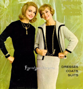 Vintage Dress and Suit knit patterns downloadable PDF