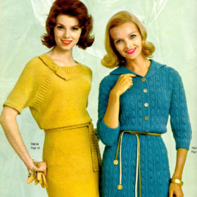 Vintage Dresses knit patterns downloadable PDF