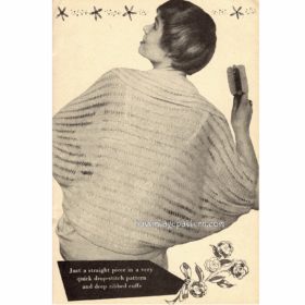 Vintage Stole Wrap crochet pattern downloadable PDF