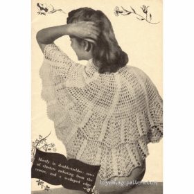 Vintage Shawl crochet pattern downloadable PDF