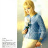 Vintage Wrap Cable Cardigan knit pattern downloadable PDF - Image 2