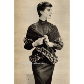 Vintage Stole crochet pattern downloadable PDF