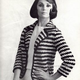 Vintage Jacket knitting pattern downloadable PDF