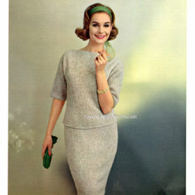 Vintage Suit knitting pattern downloadable PDF