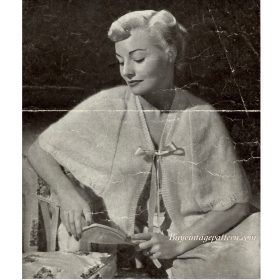 Bed-Cape knit pattern downloadable PDF