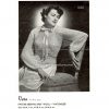 Vintage lady’s bed jacket knitting pattern downloadable PDF - Image 2