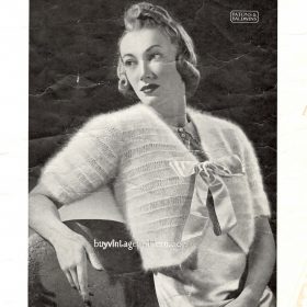 dressing jacket knit pattern downloadable PDF